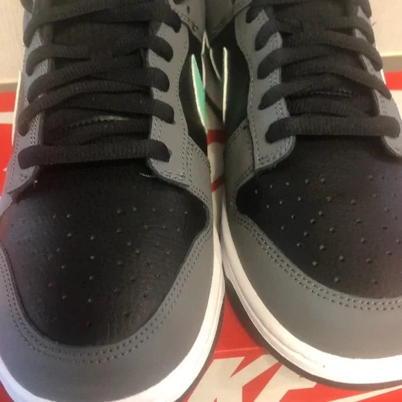 Nike Dunk Low Size 10.5. Iron Grey/Green Glow.